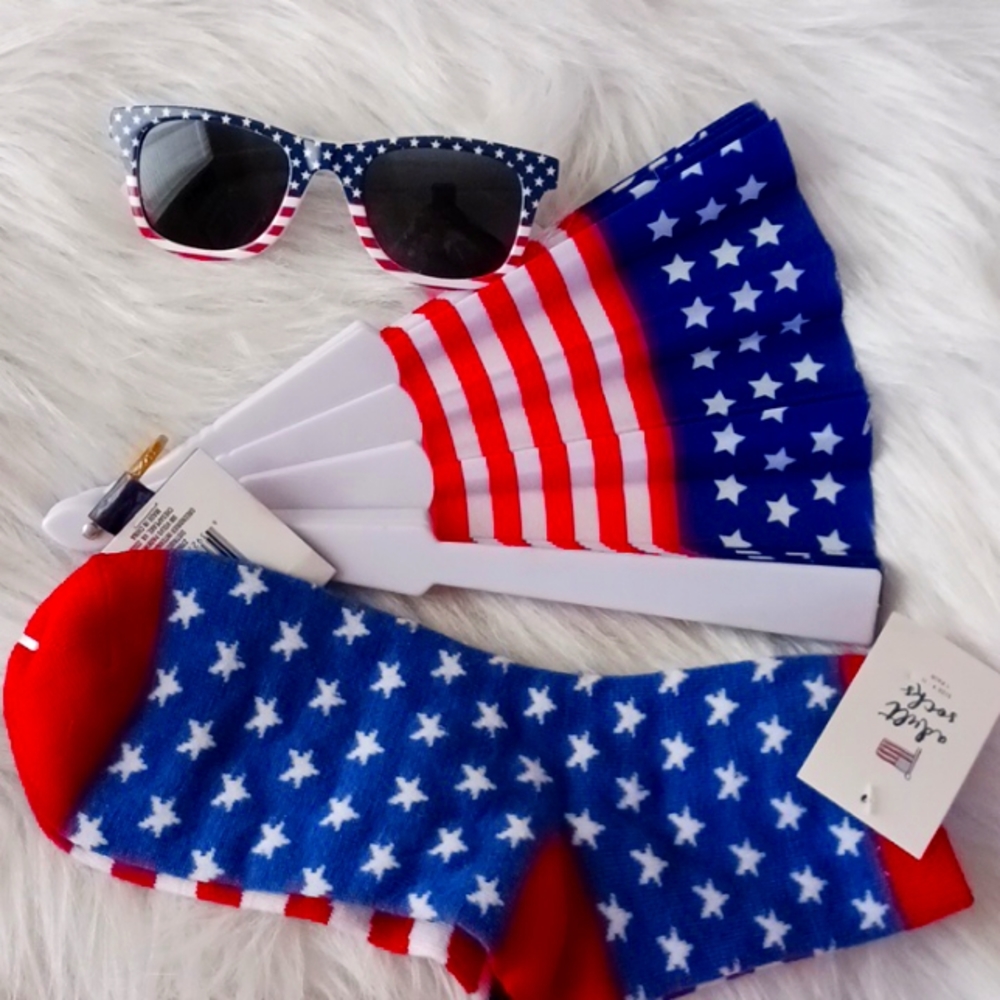 Patriotic Sun Glasses-Socks-Hand Fan